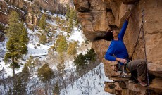 Mid-Winter Rock Climbing